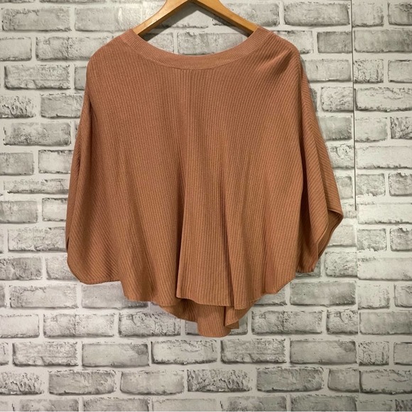 Kerisma Tan Sweater Dolman Sleeve Size S/M - Picture 7 of 9
